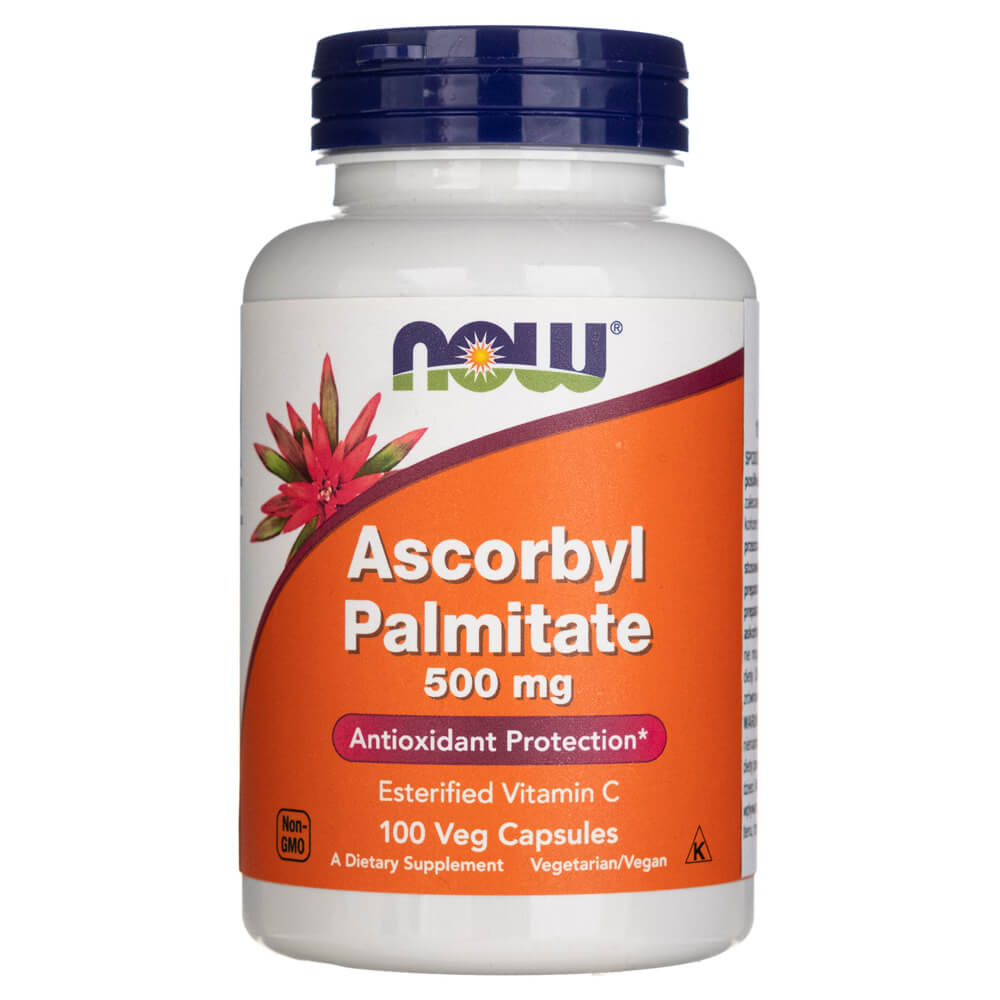 Now Foods Ascorbylpalmitat 500 mg - 100 vegetabilske kapsler