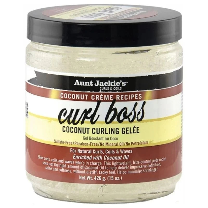 Aunt Jackie's Curl Boss Coconut Oil Gel for Curl Styling - 426 g