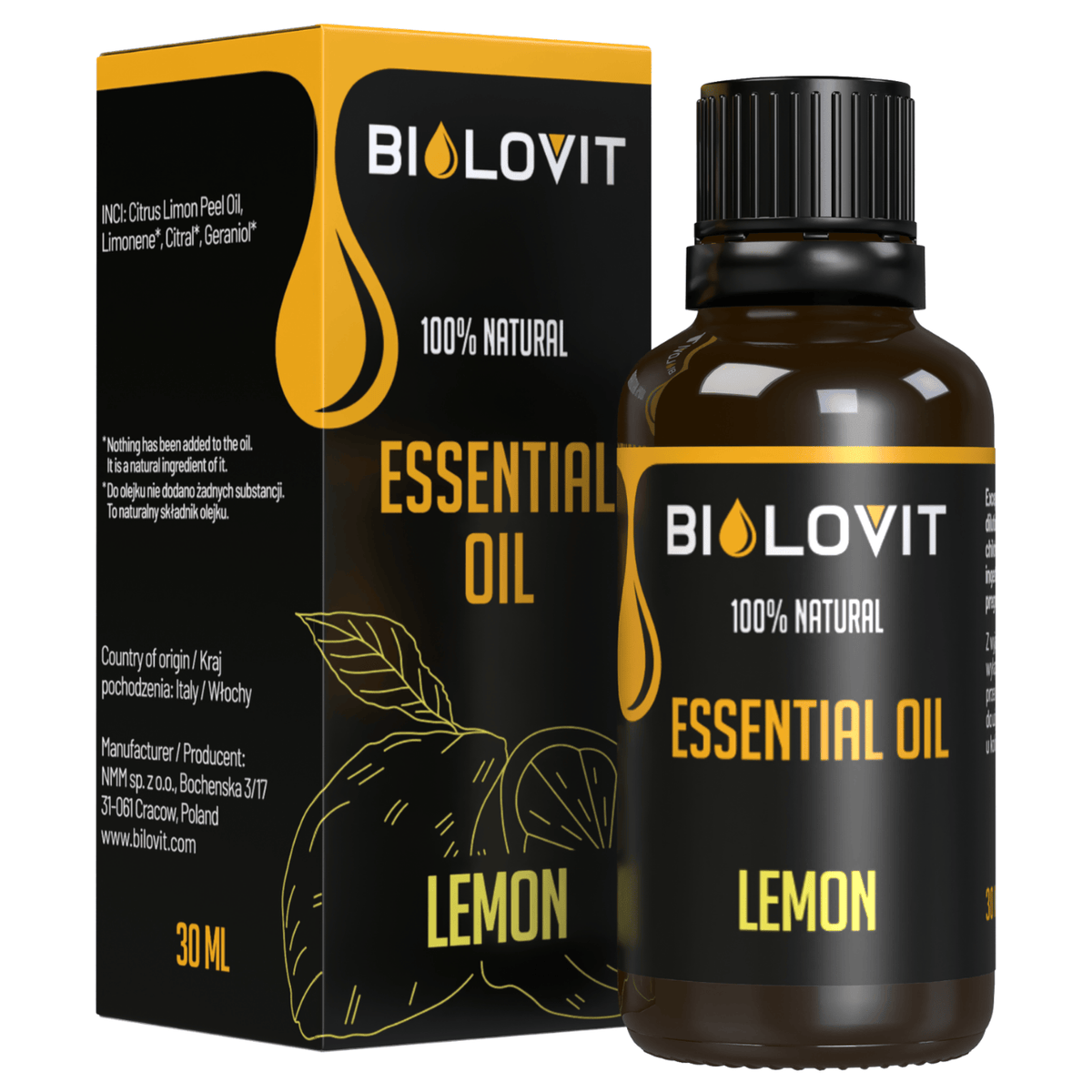 Bilovit Lemon Essential Oil - 30 ml