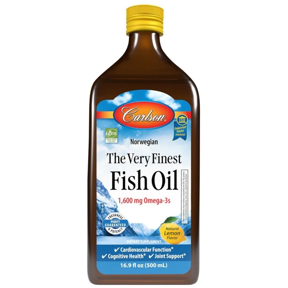 Carlson Labs Norwegian The Very Finest Fish Oil, Lemon - 500 ml