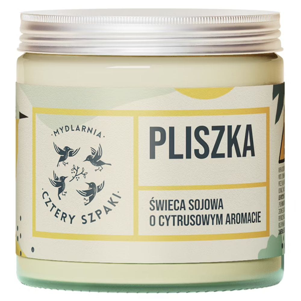 Cztery Szpaki Pliszka Natural Soy Candle, Lemon - 100 g