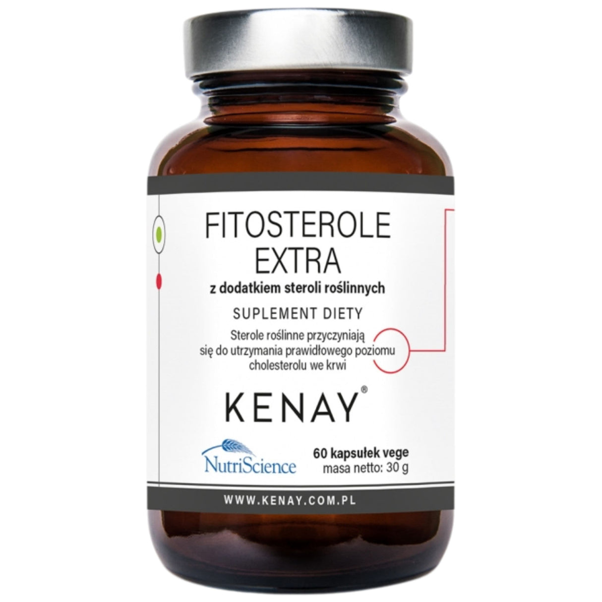 Kenay Phytosterols Extra with Added Plant Sterols - 60 Capsules