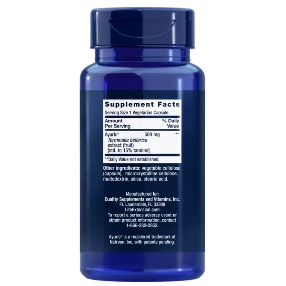 Life Extension Uric Acid Control 100 mg - 60 Veg Capsules