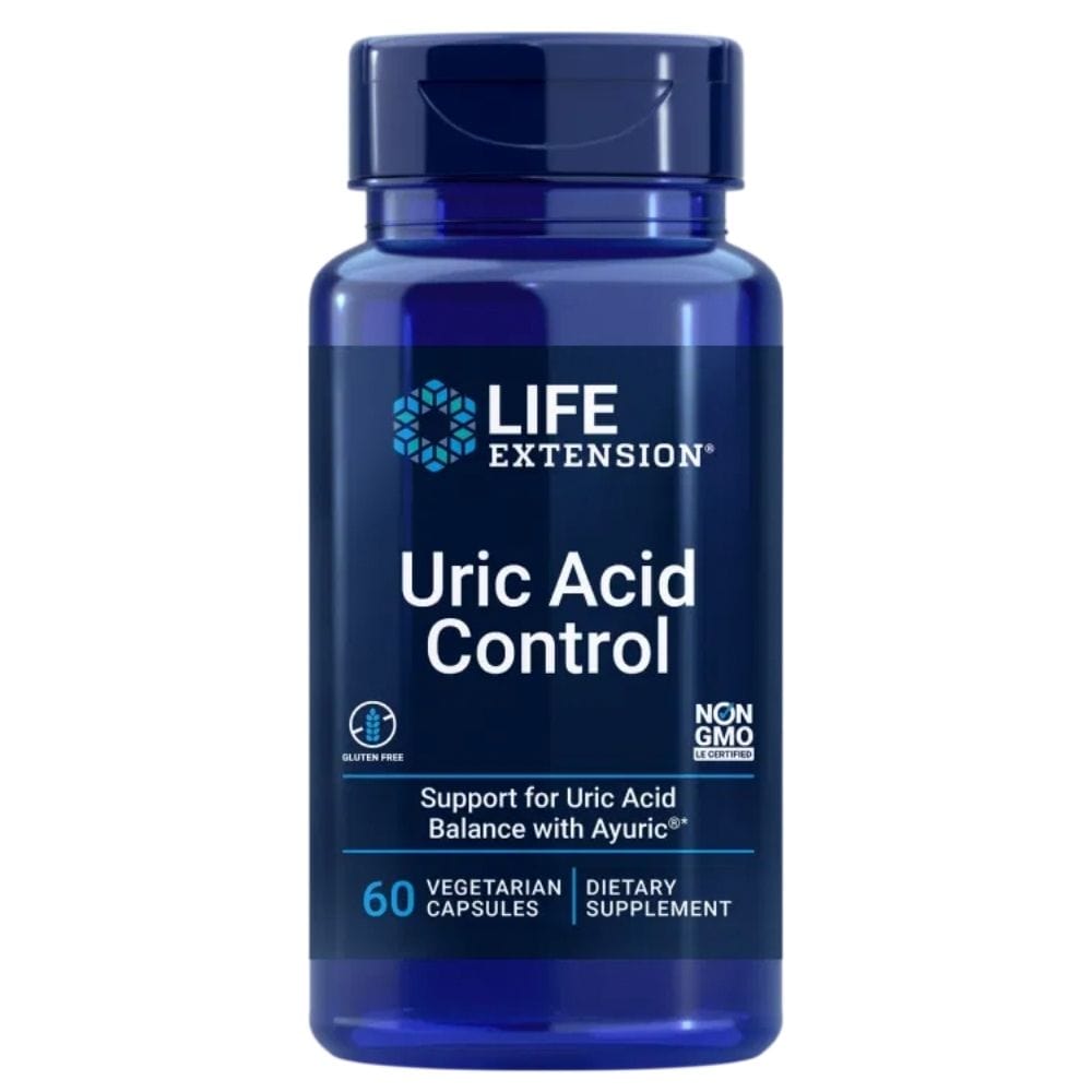 Life Extension Uric Acid Control 100 mg - 60 Veg Capsules