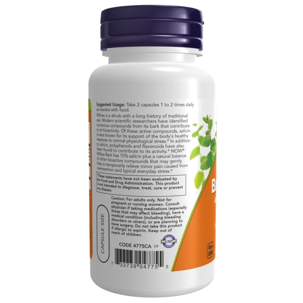 Now Foods Willow Bark Extract 400 mg - 100 Capsules