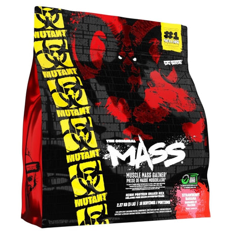 PVL Mutant Mass Gainer, Strawberry Banana - 2270 g