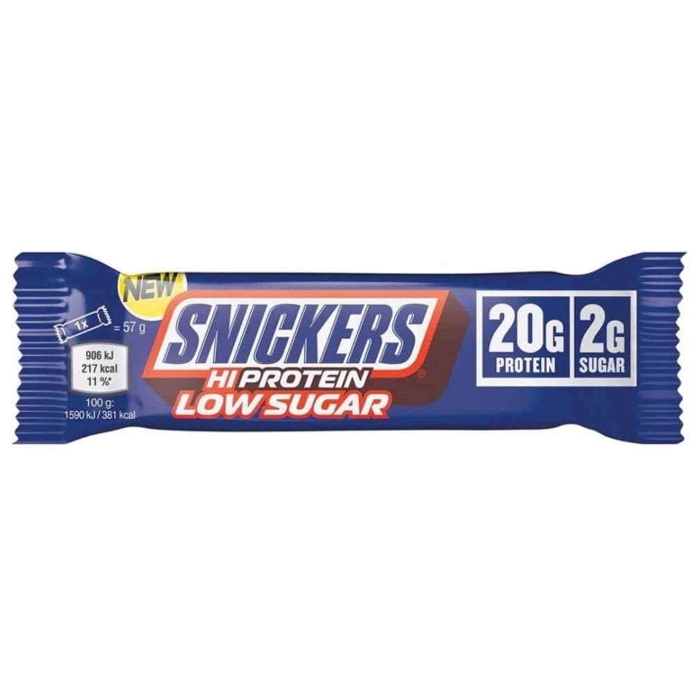 Snickers Hi-Protein Bar Low Sugar, Chocolate, Caramel & Peanut Butter - 57 g