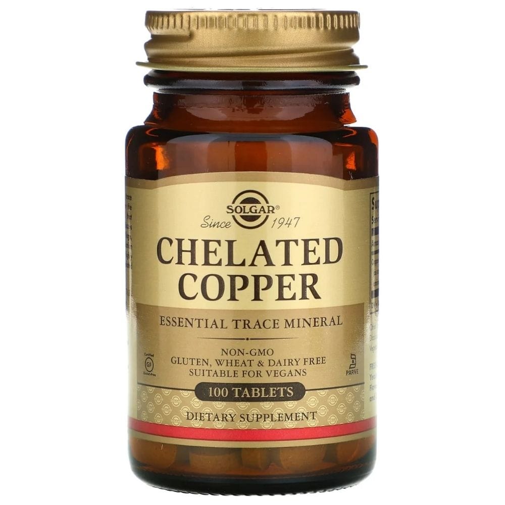 Solgar Chelated Copper 2,5 mg - 100 Tablets