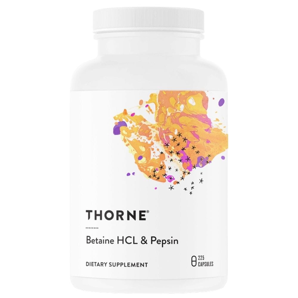Thorne Research Betaine HCL & Pepsin - 225 Capsules