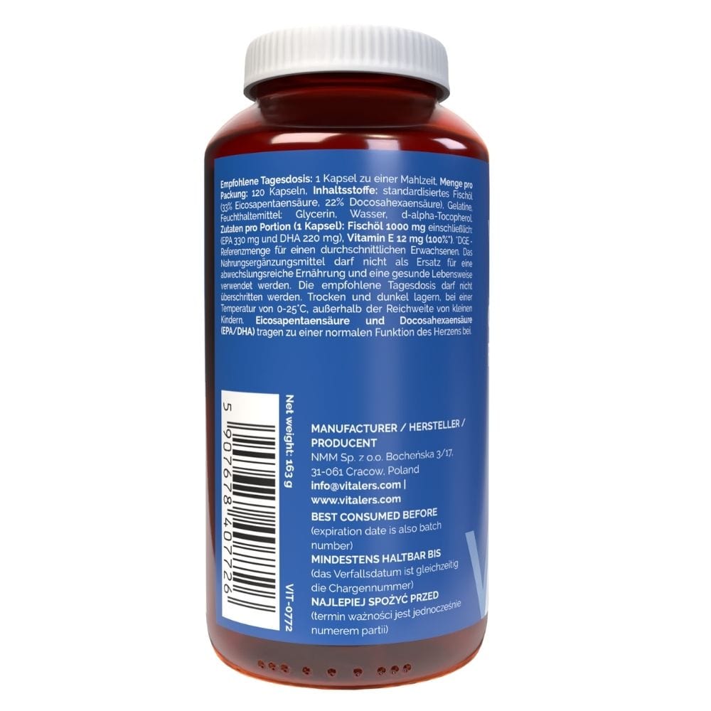 Vitaler's Omega-3 FORTE 1000 mg - 120 Capsules