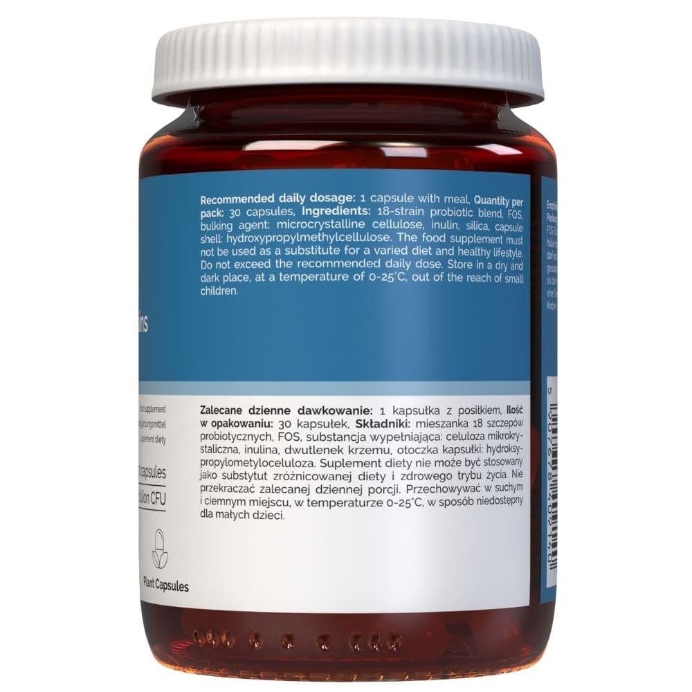 Vitaler's Probiotic 18 Strains with FOS - 30 Capsules