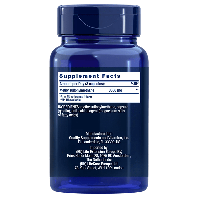 Life Extension MSM 1000 mg EU - 100 Capsules