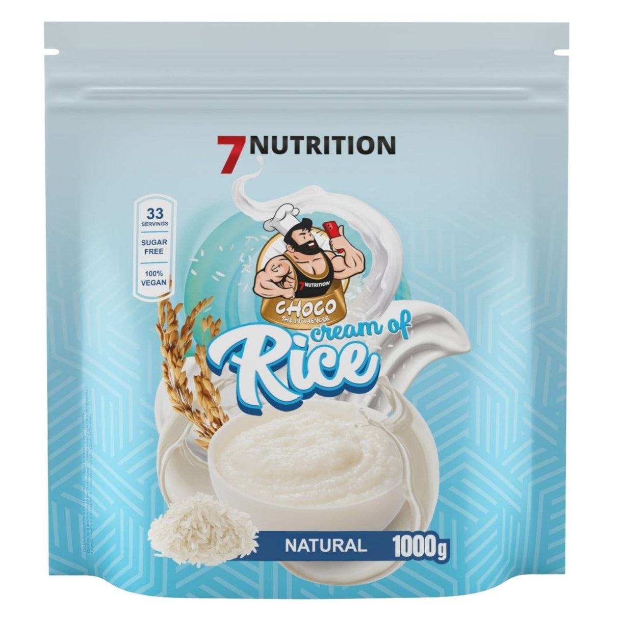 7Nutrition Cream of Rice Porridge, Natural - 1kg