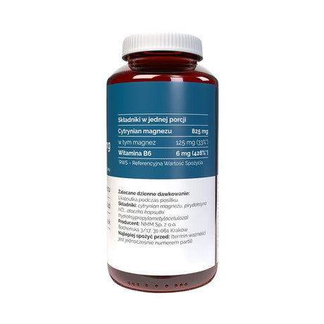 Vitaler's Magnesium 125 mg + Vitamin B6 6 mg - 120 kapsler