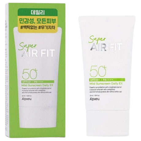 A'pieu Super Air Fit Mild Sunscreen Daily SPF50+ PA++++ - 50 ml