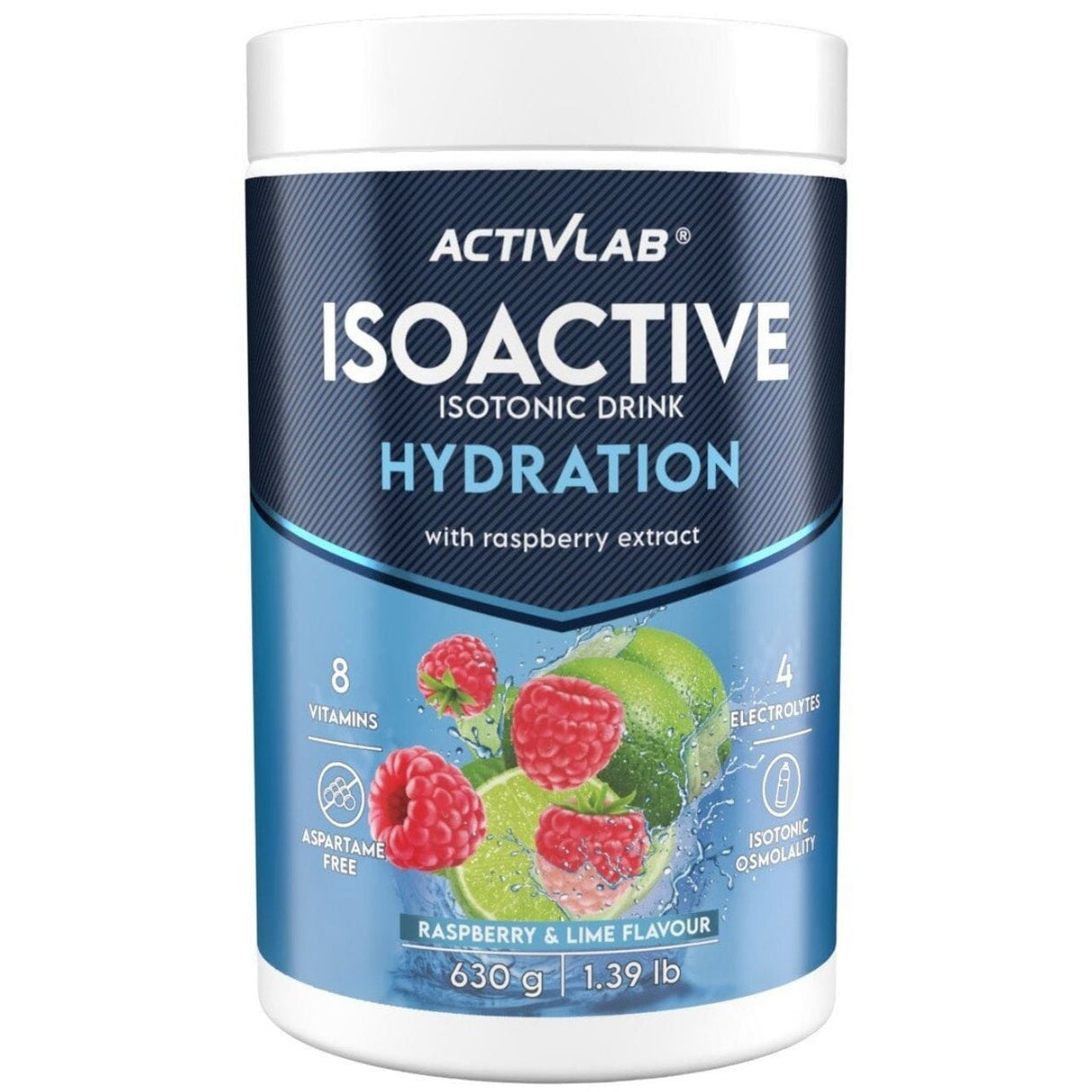 Activlab Isoactive Electrolytes, Raspberry-Lime - 630 g