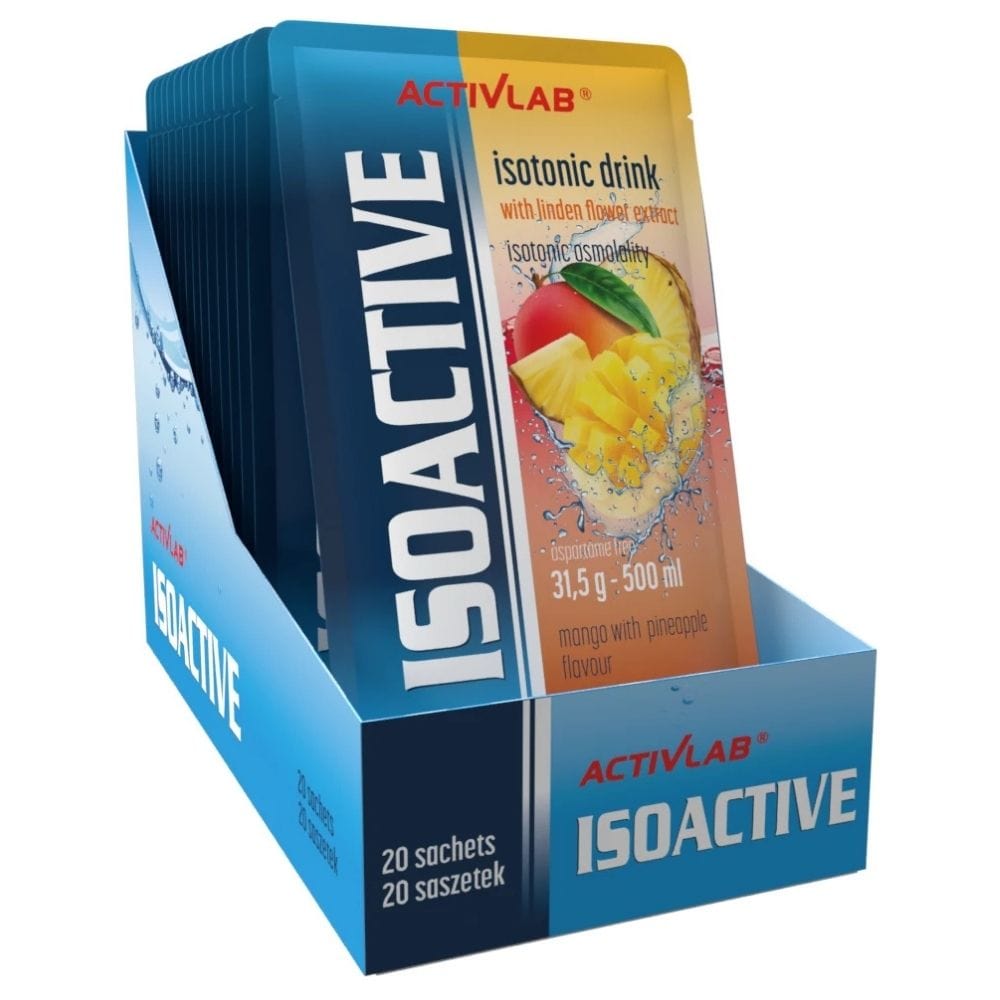 Activlab Isoactive Isotonic with Lime, Mango with Pineapple - 20 Sachets