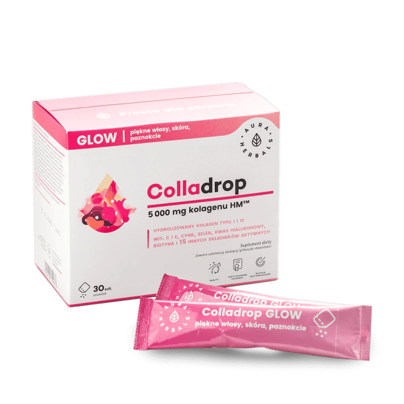 Aura Herbals Colladrop Glow Marine Collagen 5000 mg - 30 Sachets