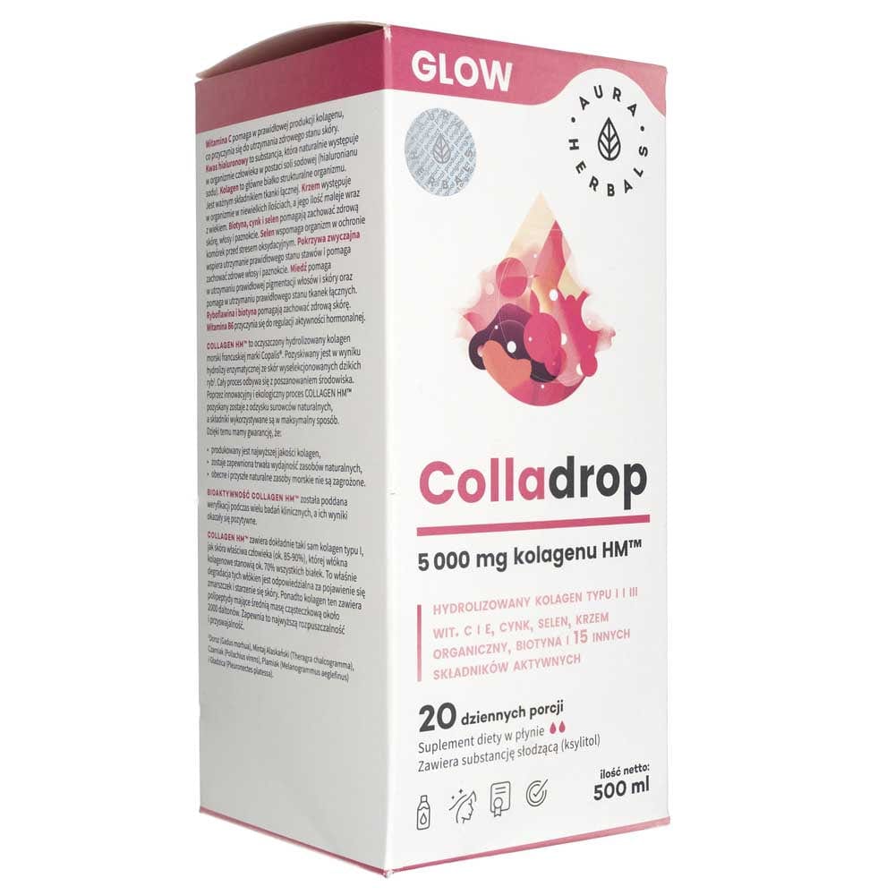 Aura Herbals Colladrop Glow Marine Collagen 5000 mg - 500 ml