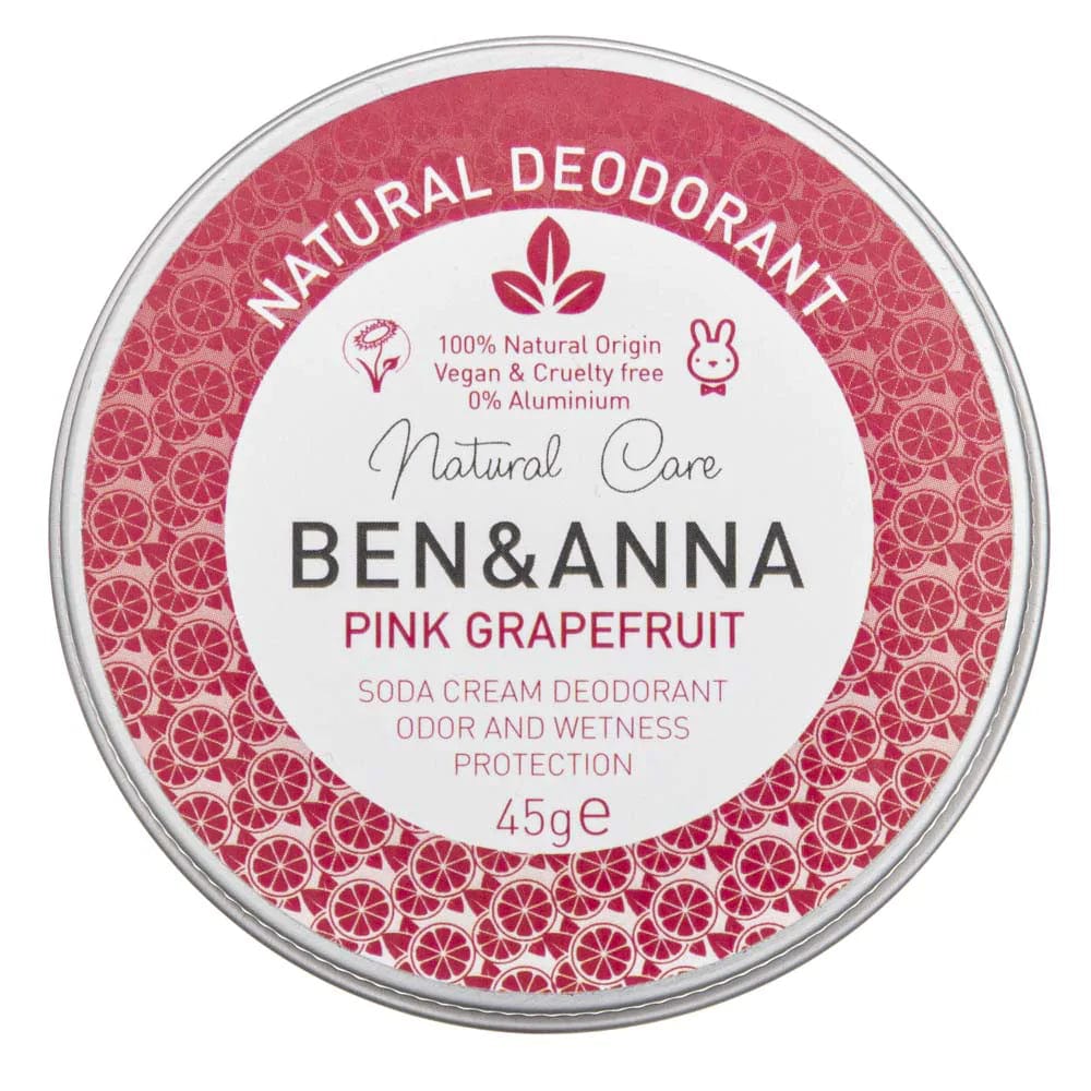 Ben&Anna Soda-based Deodorant in Cream Pink Grapefruit - 45 g