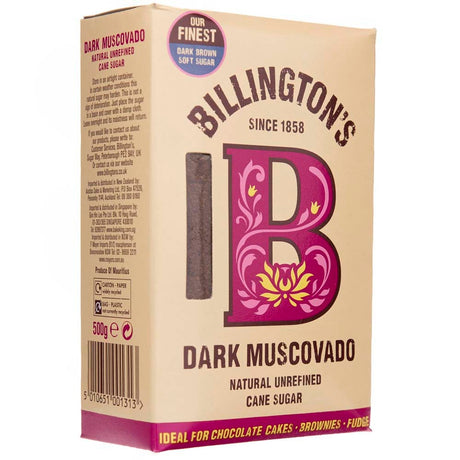 Billington's Cane Sugar Muscovado Dark - 500 g