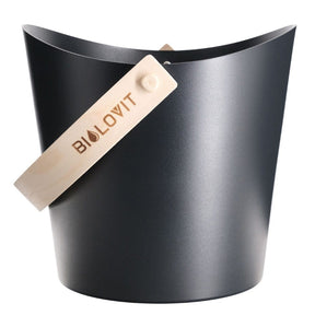 Bilovit Aluminium Sauna Bucket, Black - 7 Litres