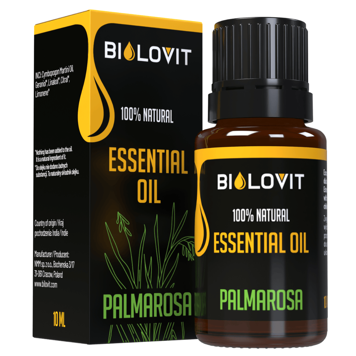 Bilovit Palmarosa Essential Oil - 10 ml