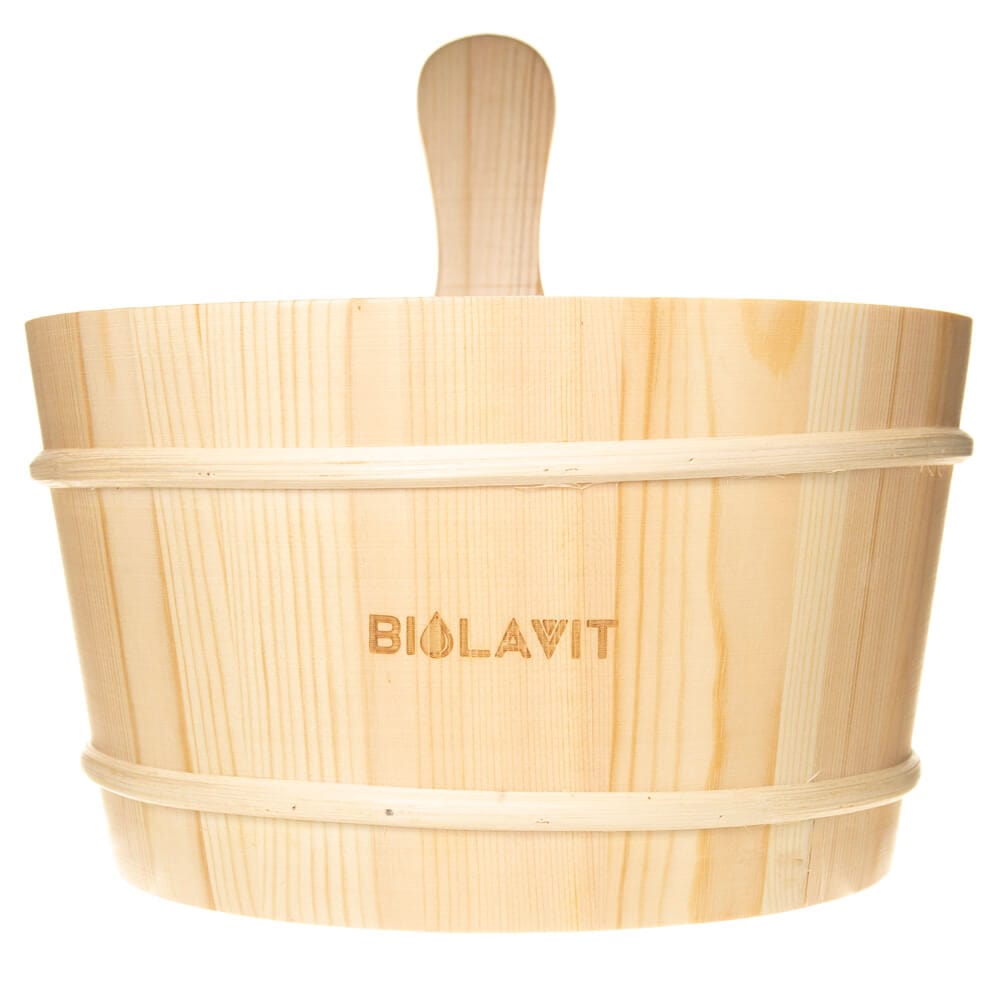 Bilovit Sauna Bucket, Pine - 4 litres