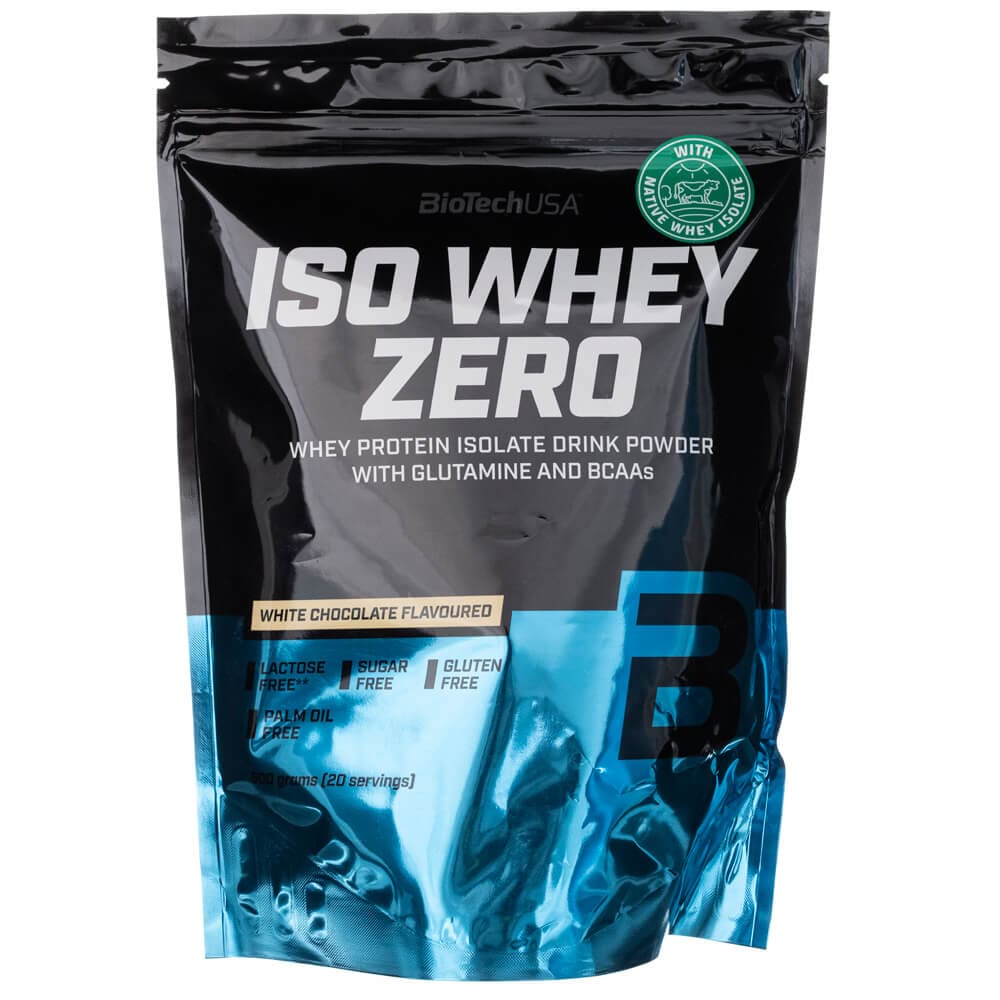 BioTech USA Iso Whey Zero, White Chocolate Flavoured - 500 g