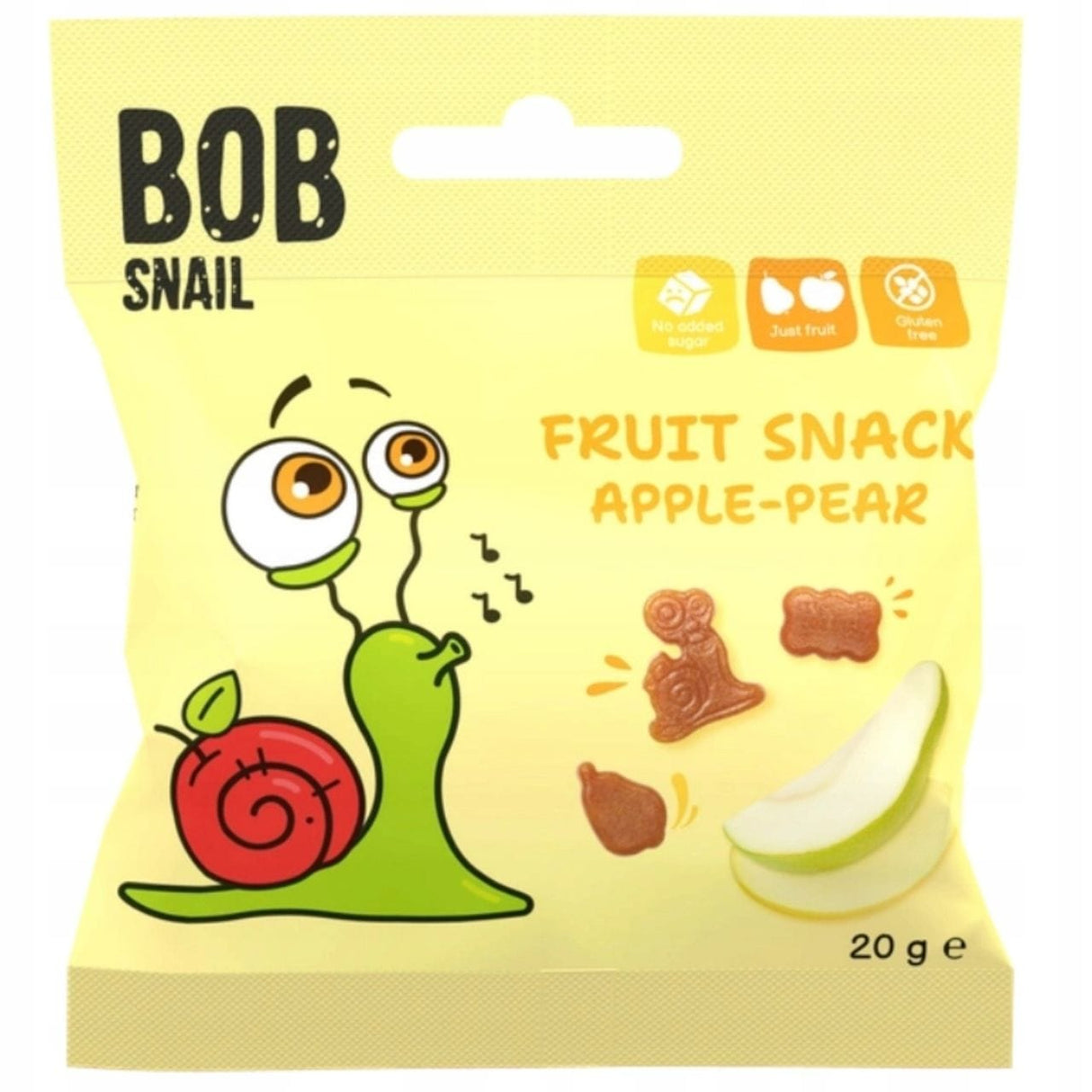 Bob Snail Apple and Pear Snack without Sugar - 20 g