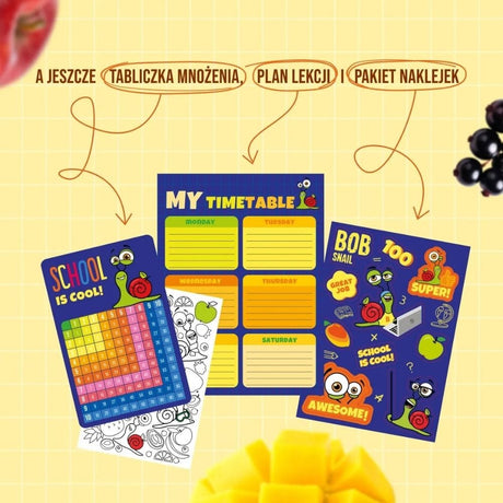 Bob Snail School Box, Snack Set + Accessories for Students