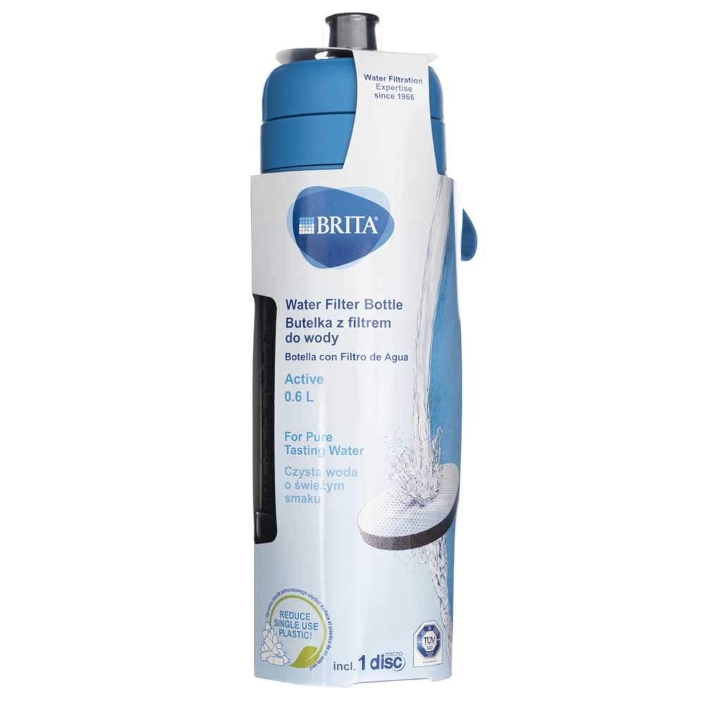 Brita Fill & Go Active Water Filtration Bottle Blue - 0.6 L