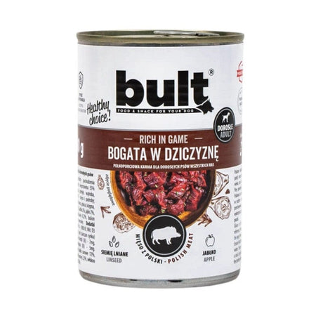 Bult Dog Wet Food Can, Venison - 400 g