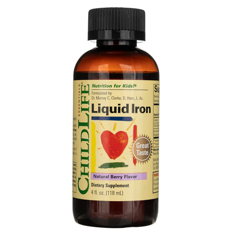 ChildLife Liquid Iron, Natural Berry Flavor - 118 ml