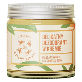 Cztery Szpaki Cream Deodorant Soda-free, Tangerine  - 60 ml