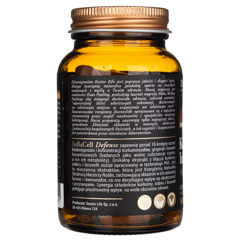 Doctor Life Turmeric, Ginger and Boswellia - 60 Veg Capsules