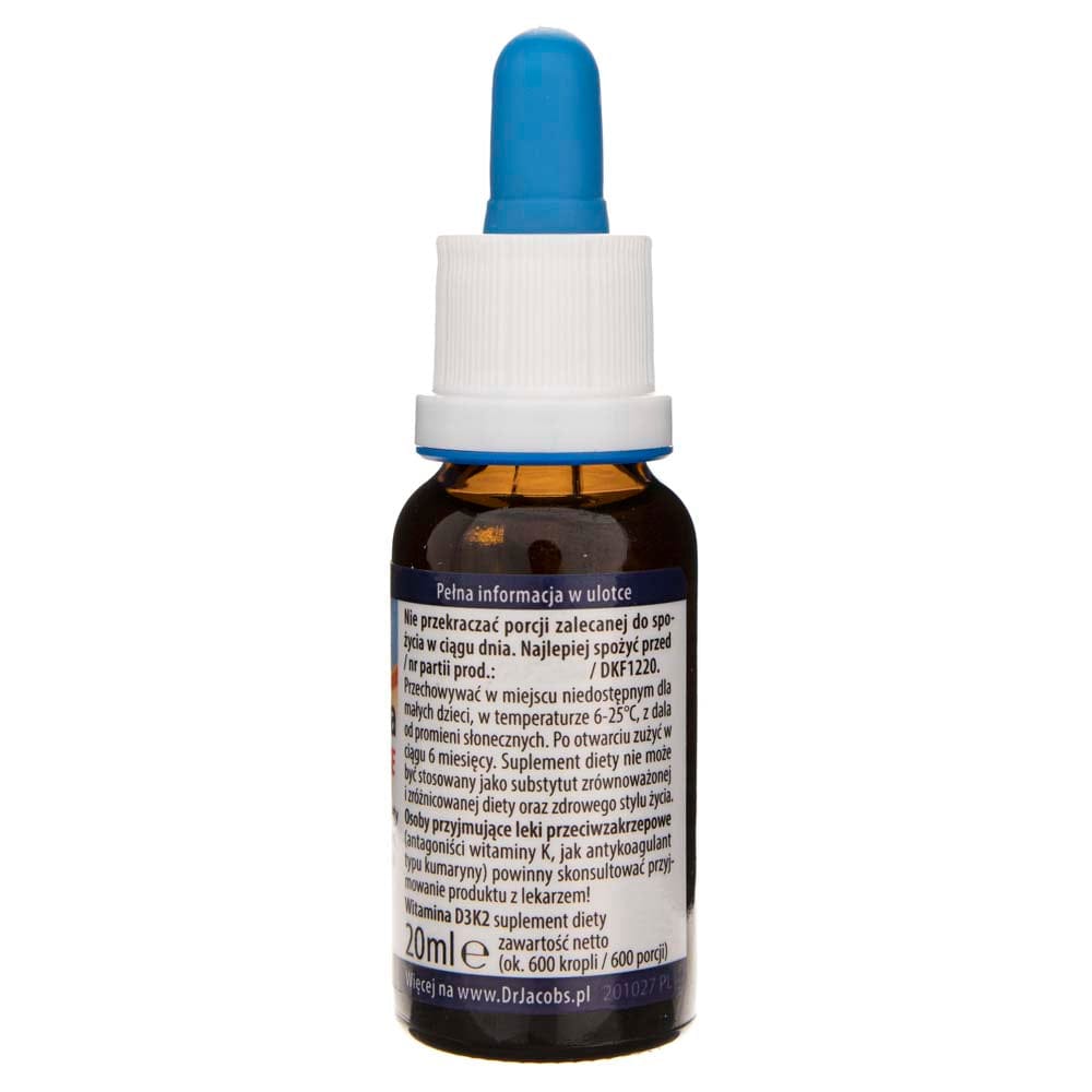 Dr. Jacob's Vitamin D3+K2 FORTE, drops - 20 ml