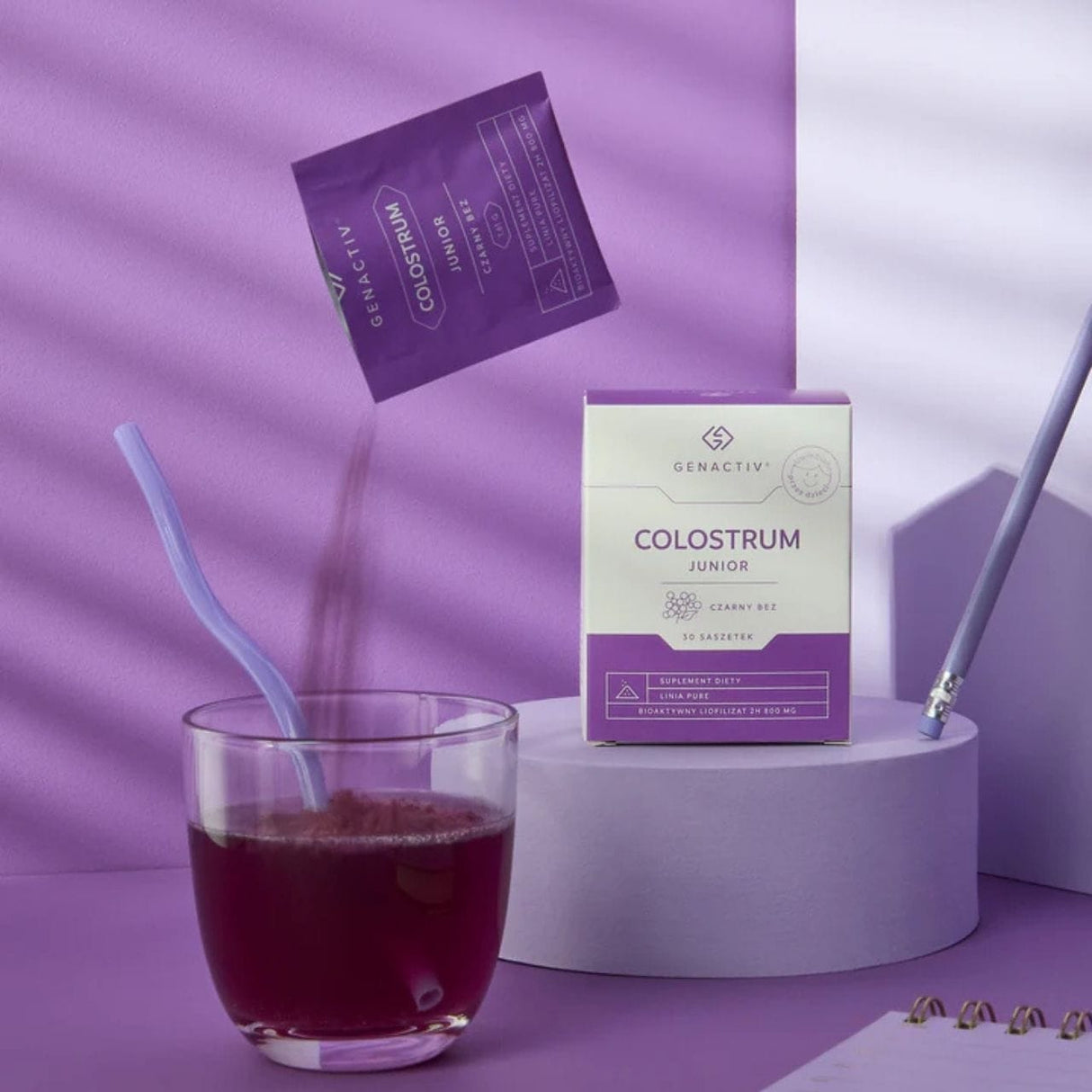 Genactiv Colostrum Junior, Elderberry - 30 Sachets