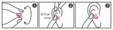 Haspro MOLD 6P Pink Moulded Earplugs - 6 pairs