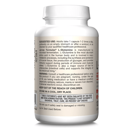 Jarrow Formulas L-Glutamine 750 mg - 120 Veg Capsules