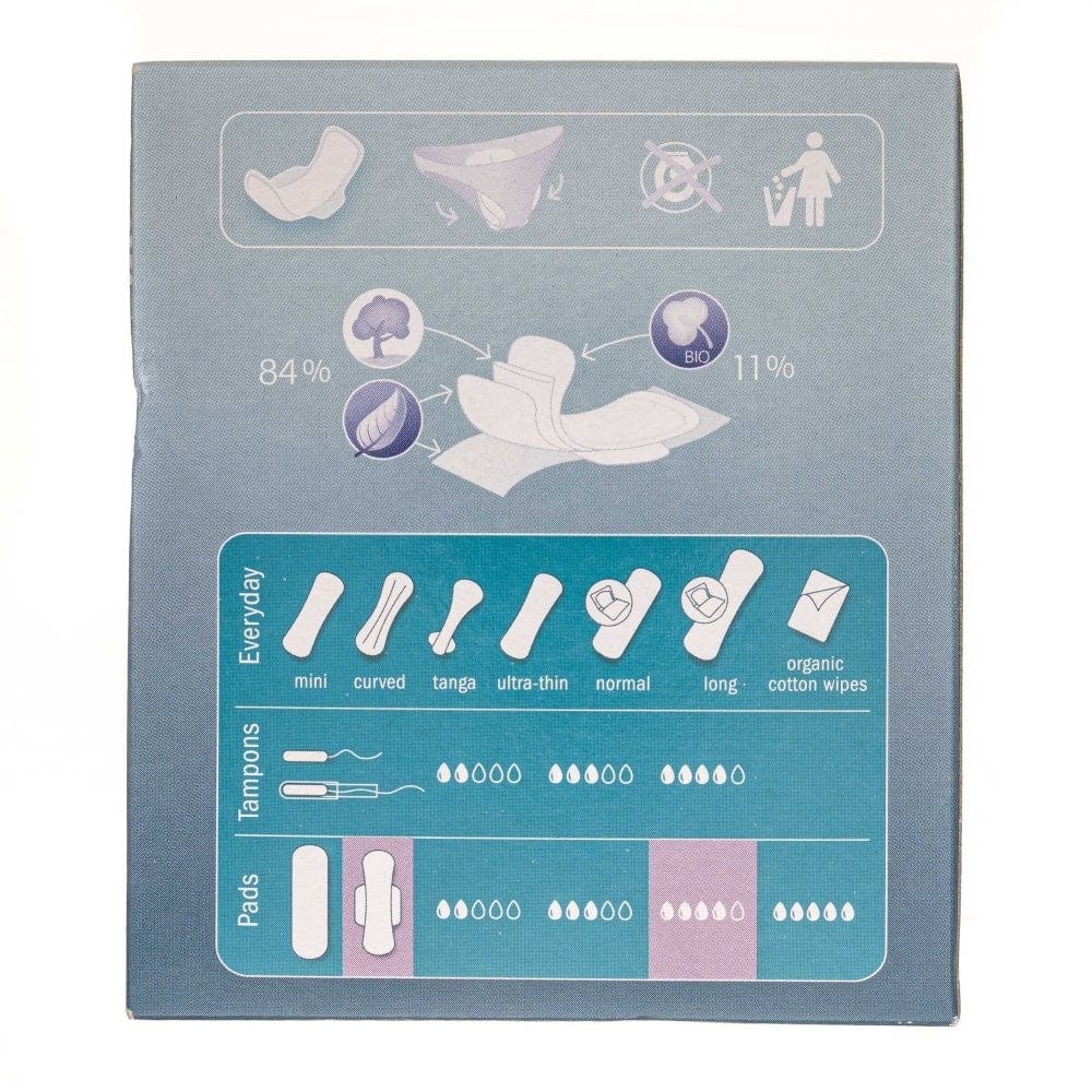 Natracare Ecological Sanitary Pads Ultra Long with Wings - 10 pieces