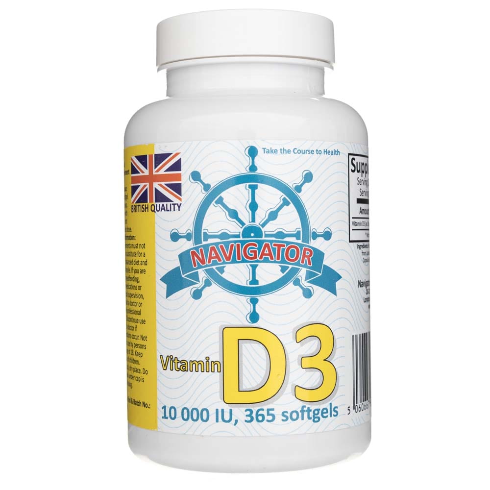 Navigator Vitamin D3 10000 IU - 365 Softgels