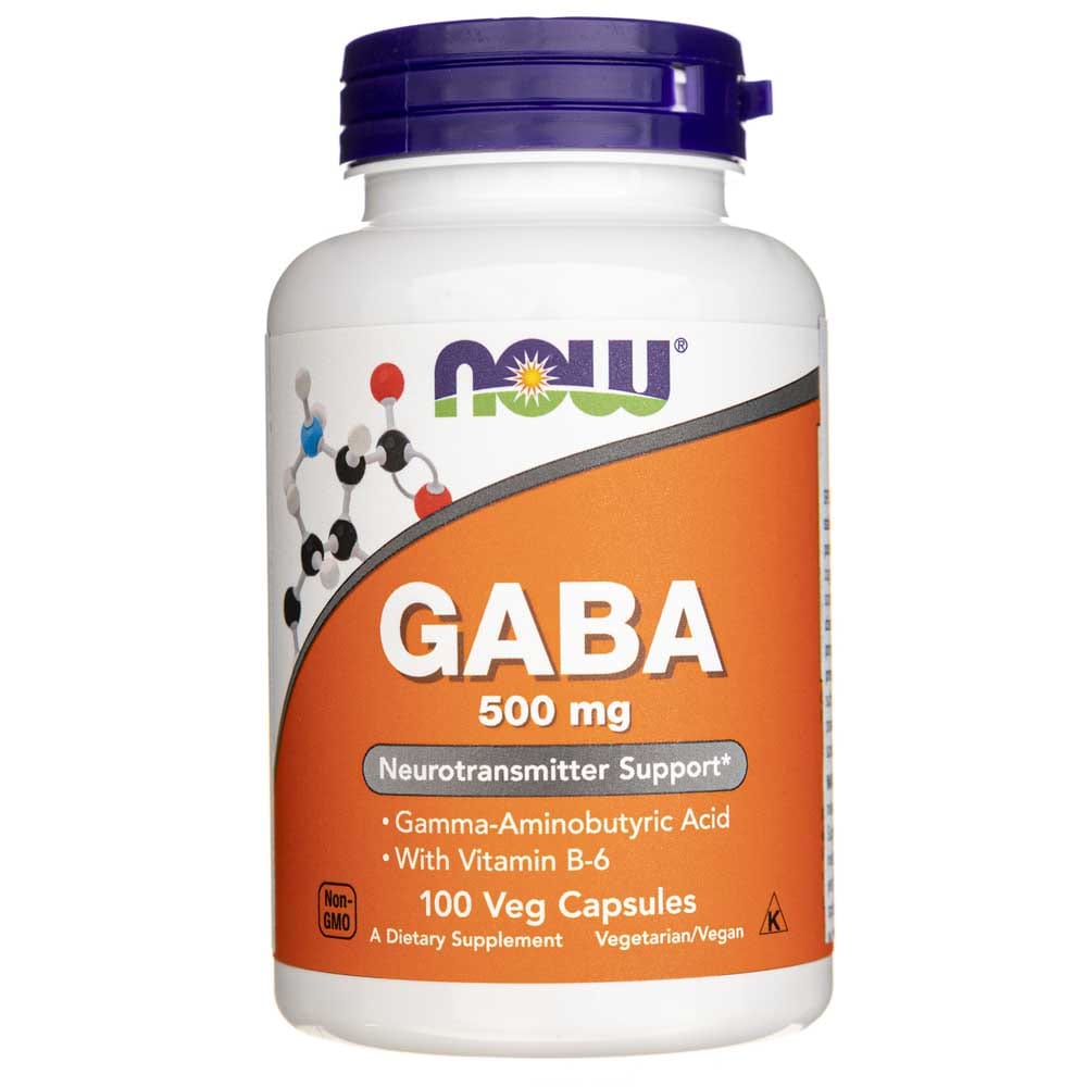 Now Foods GABA 500 mg - 100 Veg Capsules