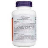 Now Foods L-Ornithine 500 mg - 120 Veg Capsules