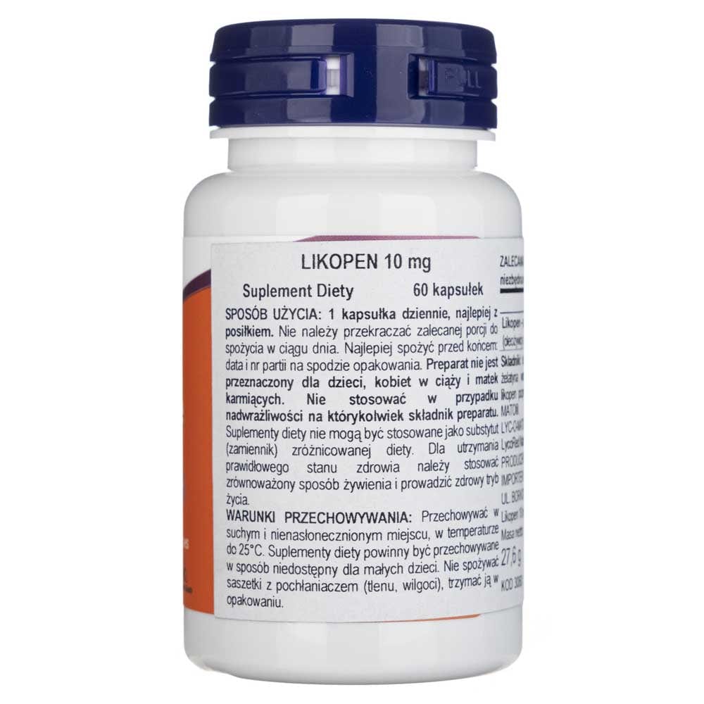 Now Foods Lycopene 10 mg - 60 Softgels