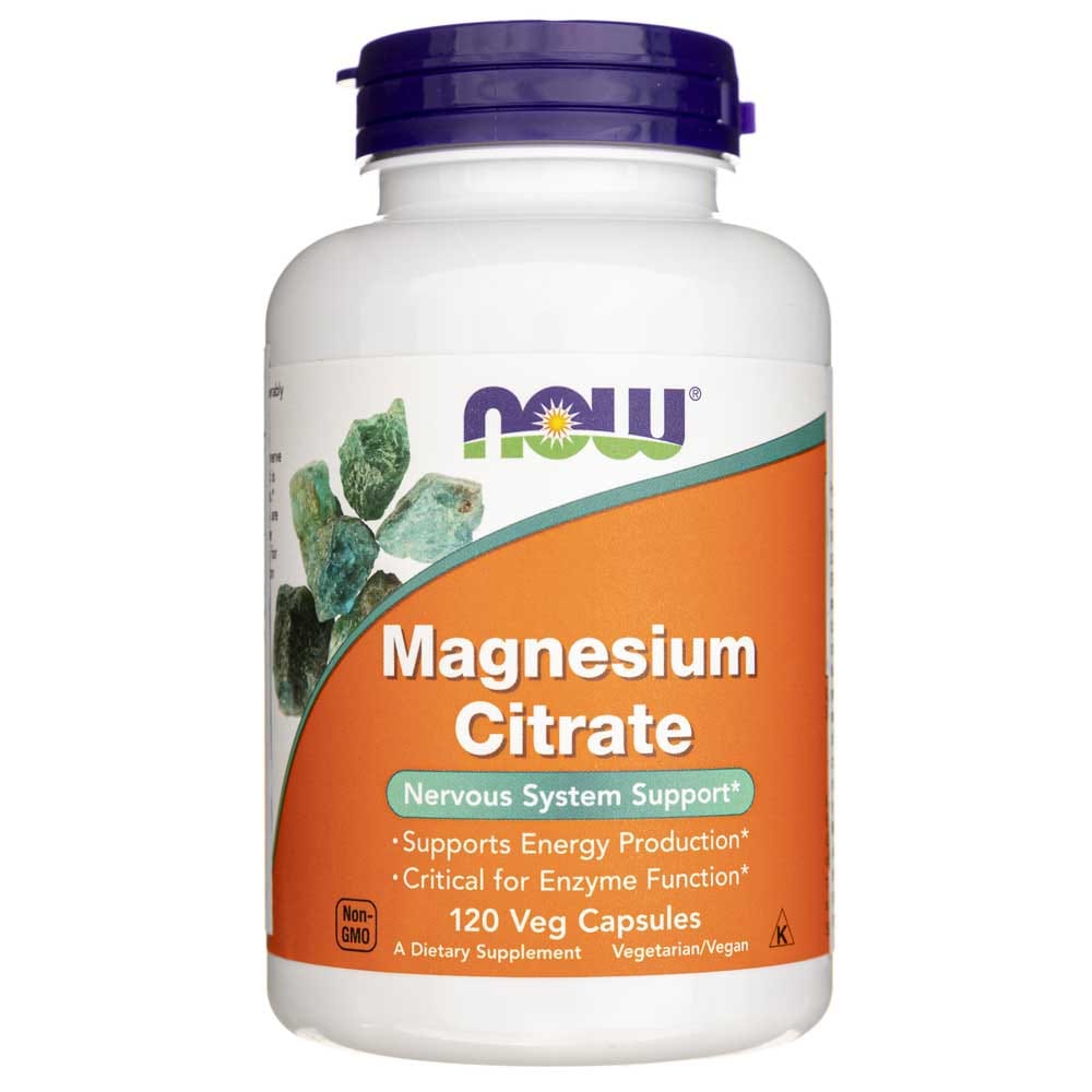 Now Foods Magnesium Citrate 400 mg - 120 Veg Capsules