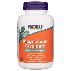 Now Foods Magnesium Glycinate 100 mg - 180 Tablets