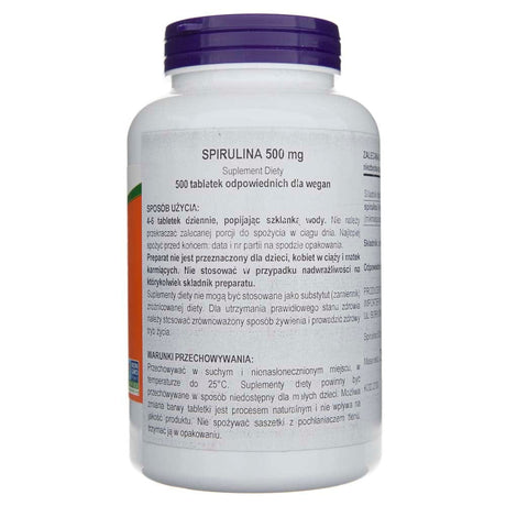 Now Foods Spirulina 500 mg - 500 Tablets