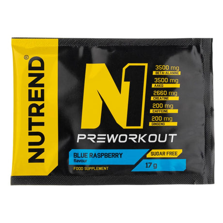 Nutrend N1 Preworkout, Blue Raspberry - 17 g