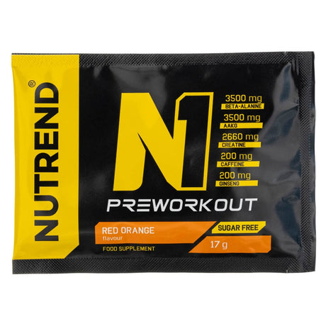 Nutrend N1 Preworkout, Red Orange - 17 g